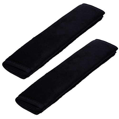 車 軽自動車のシートベルトパッド シートベルトショルダーパッド 車用品 シートベルトカバー 2個入り(ブラック)