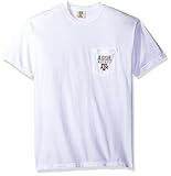 NCAAテキサスA & M Aggies野球フレーム半袖ポケットTシャツ、ミディアム、ホワイト