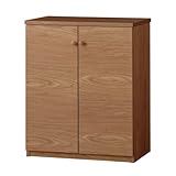 主婦の声から生まれたキャビネット 国産 完成品 キャビネット(奥行41cm) J1D-キャビネットウォールモカ[幅60cm 高さ74cm] 6190033