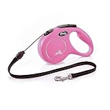 フレキシ (flexi) ニュークラシック コード M(20kg未満) 5m ピンク [犬用リード]