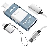 256GB 4in1 Phone USBメモリ【アプリ不要・アルバムから写真保存】 USBメモリType-C搭載 データ保存 外付けメモリ iOS/USB/Micro USB/Type-C 外付けストレージ 大容量 高速 データバックアップ スライド式 スマホ容量不足解消 USB-C ケーブルやストラップ付 ‎‎赤
