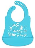 Brinware 'School of Fish' Catch-All Silicone Bib with Pocket by Brinware [並行輸入品]