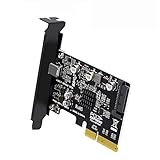 NFHK USB 3.2 Gen2 Type-C 20Gbps USB-C - PCI-E 4X Expressカードアダプター デスクトップマザーボード用