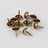 Newone 【200個】 太鼓鋲 直径7mm/8mm/9mm ブロンズ ＤＩＹ 古銅 スタッズ ピン 手工芸品の釘 (直径：7mm；7 * 10mm)