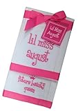 Lil Miss August Future Beauty Queen Baby Burp Cloths - Set of 2 by Mud Pie [並行輸入品]