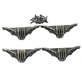 【ノーブランド 品】4本 ボックス 足 家具 コーナー フット 装飾 プロテクター カバー青銅