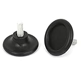 uxcell レベリングフット　家具アジャスター　丸い　プラスチックベース　 8mmx45mmx35mm　2個