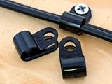1/4 Inch UV Black Cable Clamp - 100 Pack [並行輸入品]