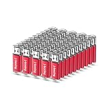 J-boxing 50個セット USB メモリ 512MB フラッシュドライブ 低容量 USB 2.0スティック 赤