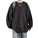 [Yeecan] トレーナー メンズ 秋服 長袖 メンズ 無地 パーカー トレーナー プルオーバー スウェット 丸襟 Tシャツ おおきいサイ