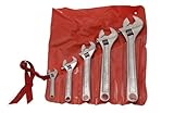 Crescent AC5 Adjustable Wrench Set Plated Finish in 4 6 8 10 and 12-Inch [並行輸入品]