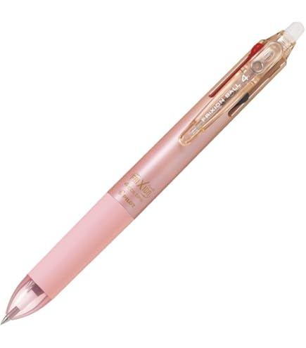 ピンク ボールペン 透明ボディ クリップ付き Amazon | Pilot 消せる多色ボールペン『フリクションボール4』透明