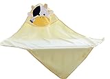 ベビー ソフト コットン 通気性 バスタオル キッズ バスクロス クローク バスローブ 0-5歳（イエロー#01）