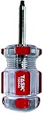 Task Tools T50444 Number-2 Robertson Elite Acetate Hard Grip Screwdriver, 1-1/2-Inch Stubby [並行輸入品]
