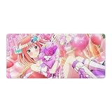 五等分の花嫁 中野二乃 ゲーミングマウスパッド 大型 アニメ マウスパッド キャラクター キーボードマット 水 耐久性良い 滑り止めゴム底 ゲーミングマウスパッド 大型 可愛い デスクマット レザー 超大型 デスクパッド おしゃれ プレイマット アニメキャラ オフィス自宅兼用 アニメ・萌えグッズ 40x90cm