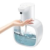 Reviday ディスペンサー 食器洗剤 ハンドソープ 自動 液体 吐出量4段階調節 500ml 壁掛け ノータッチ オートディスペンサー 充電式 透明ボトル IPX5防水 シャンプー/キッチン/洗面所などに適用 日本語説明書付き