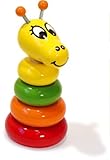 Vilac Push and Pull Baby Toy Stacker, Paf The Giraffe [並行輸入品]