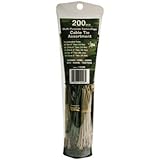 Gardner Bender 10096 Cable Ties, 4-Inch- 50 Tan, 50 Olive, 8-Inch-33 Black, 33 Tan, 34 Olive, 200/Tu