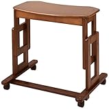 (代引き不可) サポートテーブルA 高さ79〜64cm(6段階)   キンタロー (介護 ベッドサイドテーブル サイドテーブル キャスター テーブル 木製 車椅子) 介護用品