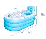 インフレータブルバスタブ折りたたみ式プラスチックポータブルアダルトチャイルドバスタブ洗面所浴槽浴槽浴場 ( カラー から゜ : ピンク ぴんく , サイズ さいず : 82*73*135CM )