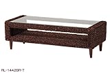 「グランツシリーズ」 リビングテーブル RL-1442BR-T ブラウン /アバカ素材