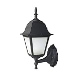 Woodbridge Lighting 60002FL-BKP Energy Saving 1-Light Outdoor Wall Sconce, Powder Coat Black [並行輸入品]