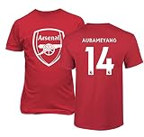 TCAMP ArsenalシャツPierre Emerick Aubameyang # 17 JerseyメンズTシャツ Youth Large