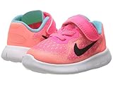 (ナイキ) NIKE キッズランニングシューズ・・スニーカー・靴 Free RN 2017 (Infant/Toddler) Racer Pink/Black/Lava Glow/Pure Plati