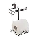 InterDesign Classico Toilet Paper Holder for Bathroom Storage, Over the Tank - Bronze by InterDesign