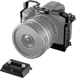SIRUI カメラケージ Canon EOS R50 用、Arca または Manfrotto タイプ用の 2 in 1 クイックリリースプレートが付属、Arca タイプベース、コールドシュー、NATO レール、ネジ穴付き AM-EOSR50