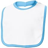 Hanes Boy/Girl/Unisex Options Playwear Baby Bib (One Size) (Light Blue) by Hanes