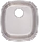 Frankeusa usask900 – 18 16 " Single Basinアンダーマウントステンレス鋼シンク、 14.75" x 16" x 9" USASK90018BX 1