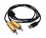 Access 【 80cm 】USB Type C to 2 RCA（オス） ケーブル RCAオーディオケーブル 2rcaジャック（オス） - タイプCケーブル Xiaomi LGホームシアターアンプDVD TVスピーカー対応 EC72A-O80