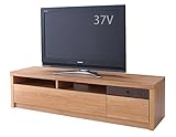 【あたたかみのある木目デザイン】 天然オーク材 テレビ台 TVボード 国産&amp;完成品 (150cm幅 65インチWまで対応)