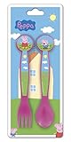 ペッパピッグピンクカトラリー – フォークとスプーンセット