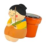 聖新陶芸 めでたしめでたし おすわりガーデン 浦島太郎 クローバー