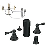 Moen KBKI-D-T5210WR Kingsley Two-Handle Bidet Faucet, Wrought Iron [並行輸入品]