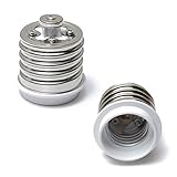 ILS - E40 to E27 LED Halogen Light Lamp Bulbs Socket Base Holder Adapter Converter