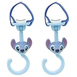 ナポレックス ディズニー ベビーカーフック スティッチ 360度回転 滑り止め付き BD-201