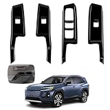 Glealcco 新型 RAV4 60系 ラブ4 に適合 アクセサリー カスタムパーツ サイドドアパワーウィンドウスイッチパネル ラブフォー 専用 内装 パーツ (ブラック)