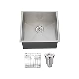 The MR Direct 2321S 16 Gauge Stainless Steel Kitchen Ensemble (Bundle - 3 Items: Sink, Basket Strain