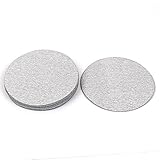 uxcell サンディングディスク サンドングディスクサンドペーパー 研磨布 サンドペーパーシート 10cmサンドペーパーシート 10個入り