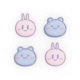 PlayVital Switchに対応用ジョイスティックキャップ、Switch Liteに対応用サムスティックキャップ、Switch有機elモデルに対応用シリコンアナログスティックキャップカバー、 Switchに対応 & Switch Lite に対応& Switch OLEDに対応用サムグリップロッカーキャップ【可愛いベア＆バニー】