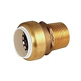 Shatg|#Sharkbite UIP120A 1/2 PVC x 1/2 Mnpt Male Connector, by Sharkbite