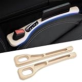 HYILUFEI トヨタ ホンダ 新型 車 隙間埋めクッション 隙間クッション 2本セット 車 隙間クッション 車用隙間クッション 隙間埋め クッション 小物落下防止 自然にフィット 取り付けが簡単 運転席 助手席 日産、トヨタ、ホンダ対応 (ベージュ)