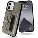【 AVIREX 正規品 】 iPhone17 対応 ケース 背面 カード収納付き「 ヴィンテージ風カードポケット付き背面ケース 」 アヴィレックス アイフォン17用 iPhone 17 用 ブランド スマホケース (ブラック)