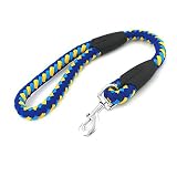 犬用短いリード ペット製品中型大型犬用ショートドッグリーシュペット編みロープショートリード60Cm B