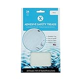 粘着7.5 " Bath安全Treads – 24 Count 7.5インチ ホワイト 03722-1