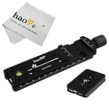 Haoge 140 mm Nodalスライドダブルあり形Focusing Railプレートwithメタルクイックリリースクランプと60 mmプレートforカメラパノラマパノラマClose UpマクロShoot Fit Arca Swiss RRS Benro Kirk