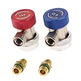 B Baosity エアコンガス　チャージバルブ　 サービスポート　変換　アダプター　コントロールバルブ　実用